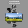 Miniatyrbillede 5 af 7: Mobiltelefonholder med stativmontering og koldskosmontering til DJI Osmo Pocket 3&lt