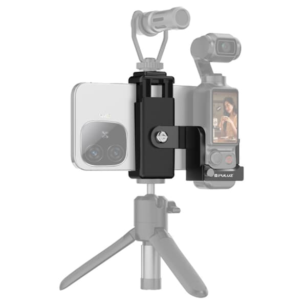 Mobiltelefonholder med stativmontering og koldskosmontering til DJI Osmo Pocket 3<