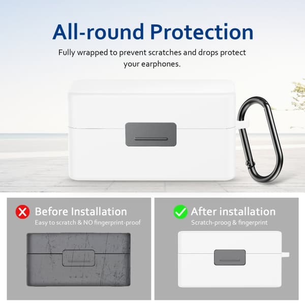 Silikone cover til DJI Mic 2 oplader - Hvid