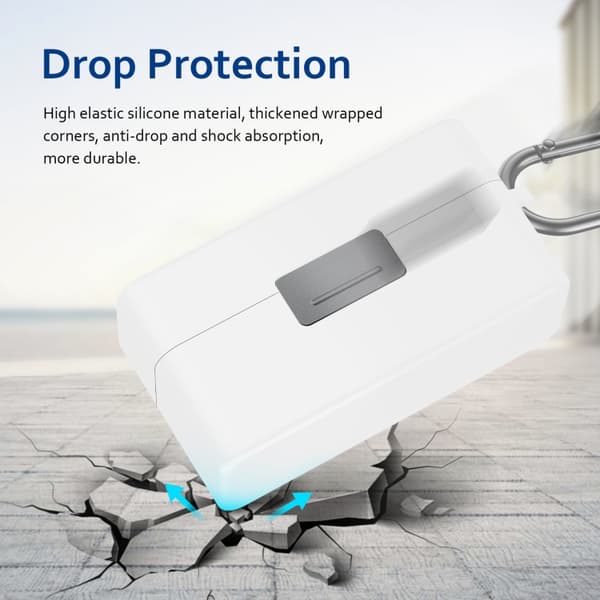 Silikone cover til DJI Mic 2 oplader - Hvid