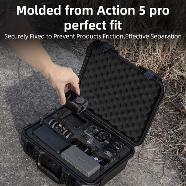 Vandtæt opbevaringsetui til DJI Osmo Action 5 Pro stor kapacitet
