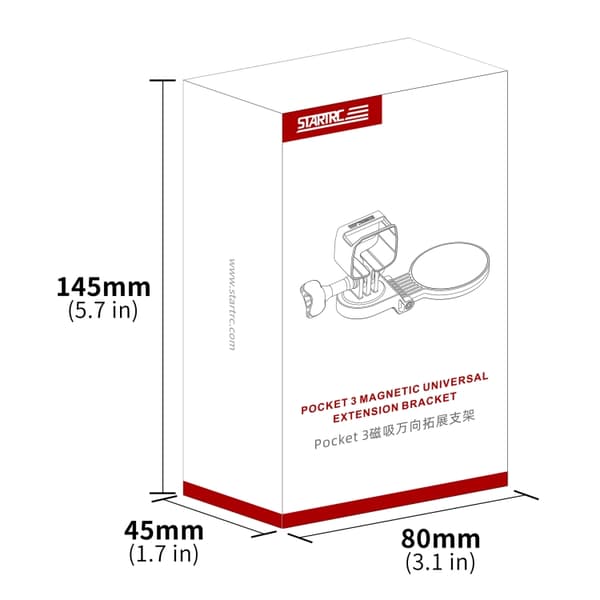 Magnetisk feste for DJI Osmo Pocket 3 for fleksibel og stabil fotografering