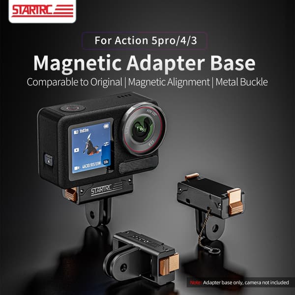 Magnetisk quick release-beslag til DJI Osmo Action 5 Pro/4/3