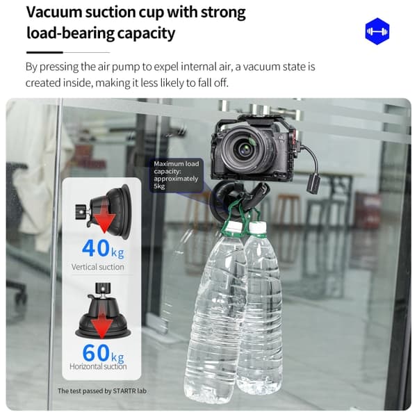 Fäste med sugpropp till DJI Osmo Pocket 3 för stabil montering