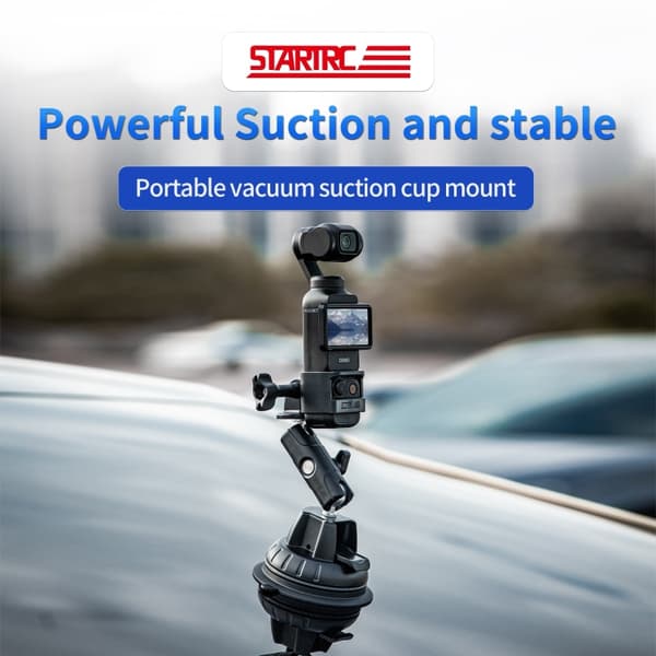 Fäste med sugpropp till DJI Osmo Pocket 3 för stabil montering