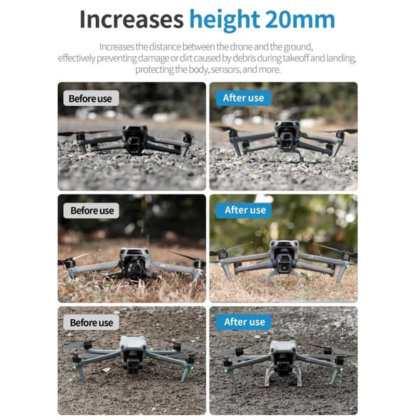 Hopfällbart landningsställ till DJI Air 3S / 3