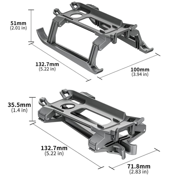 Sammenleggbart landingsutstyr for DJI Air 3S/3