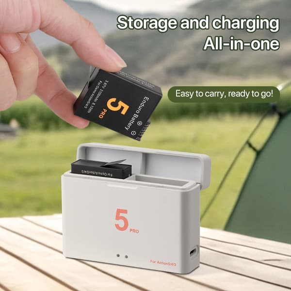 Batteriopladestation til DJI Osmo Action 5 Pro/4/3