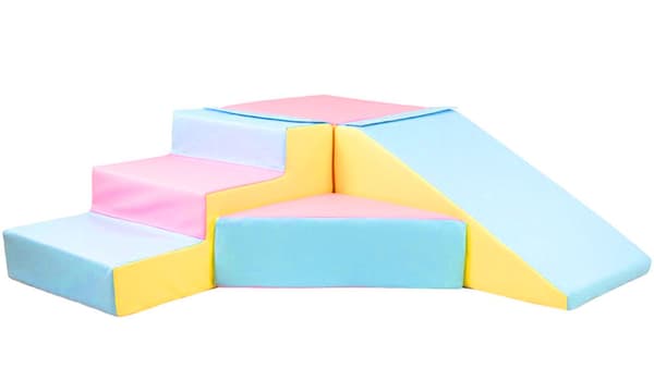 Skumglas - 40 cm høj - pink, blå, gul (pastel)
