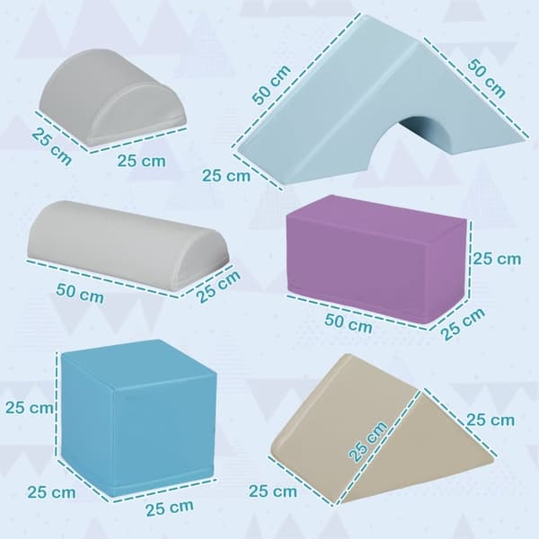 Rootz Soft Building Blocks Set - Skumblock - Lekblock för barn - Stimulerar kreativiteten - Innehåller 11 block - Olika storlekar
