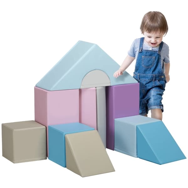 Rootz Soft Building Blocks Set - Skumblock - Lekblock för barn - Stimulerar kreativiteten - Innehåller 11 block - Olika storlekar