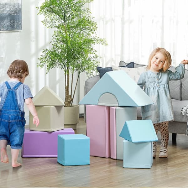 Rootz Soft Building Blocks Set - Skumblock - Lekblock för barn - Stimulerar kreativiteten - Innehåller 11 block - Olika storlekar