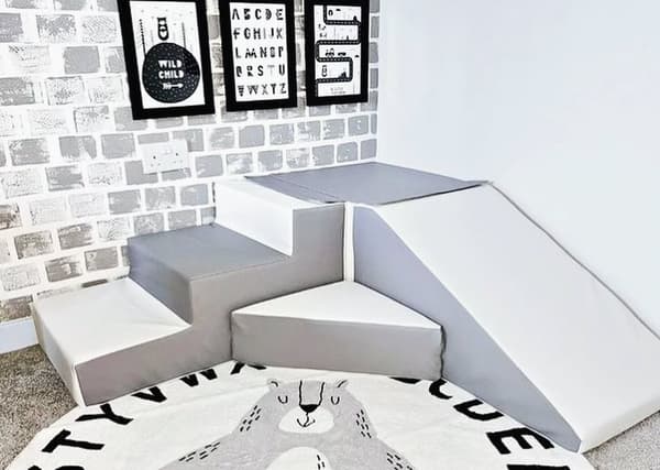 Modernt lekrumsskumblock set - Hållbar, säker och stilfull design för barn