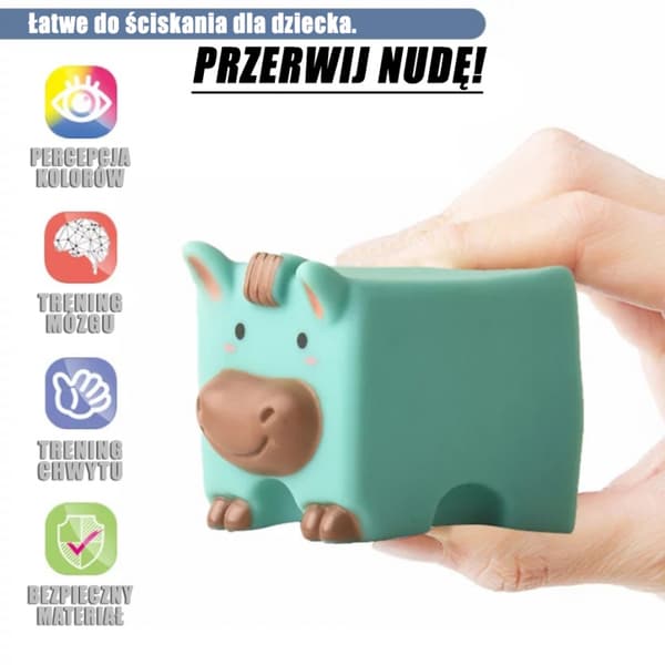 WOOPIE BABY Sensory Block Squeeze Puslespil Lyd Lær Tælle 12 stk.
