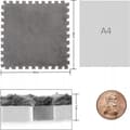 Miniatyrbild 8 av 11: Pussel för golvet PLYSCHSUMMATTA BARNS SKYDDSMATTA 30 cm VIT