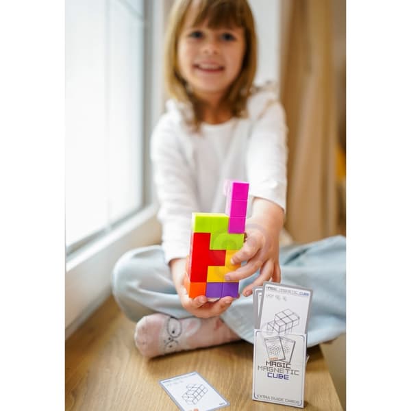 WOOPIE Tetris-terning puslespil med kortsæt
