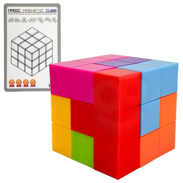WOOPIE Tetris-terning puslespil med kortsæt