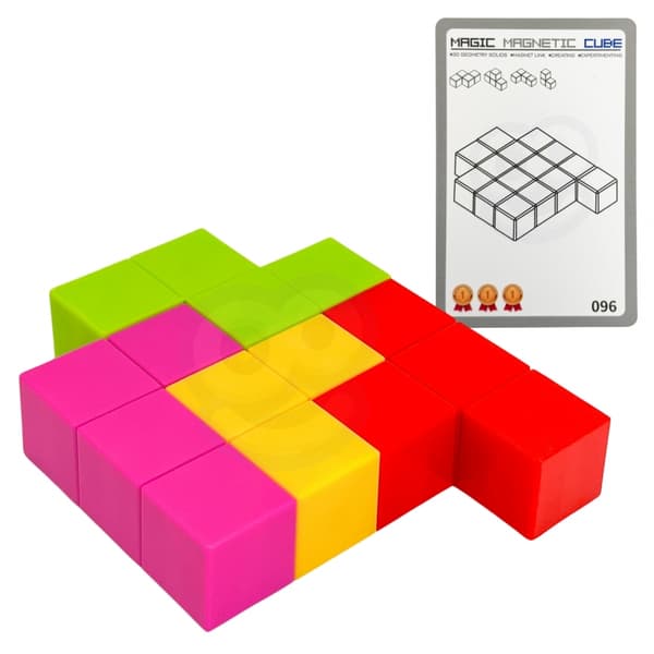 WOOPIE Tetris-terning puslespil med kortsæt
