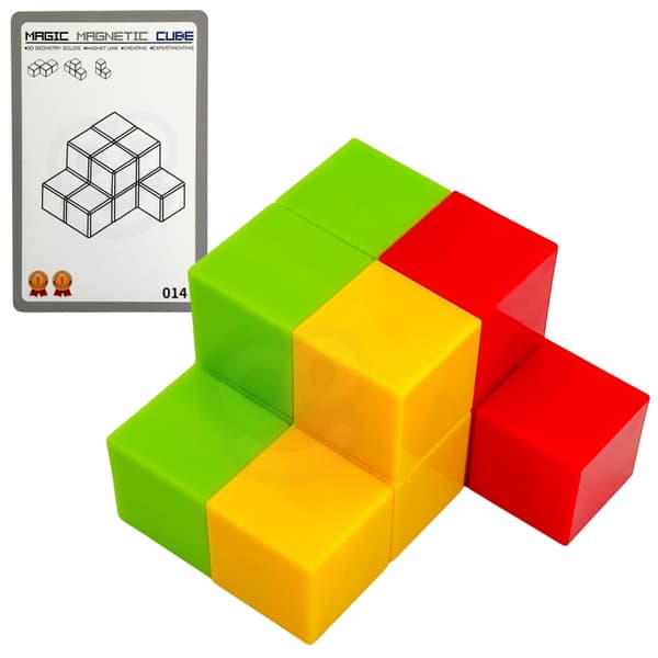 WOOPIE Tetris-terning puslespil med kortsæt