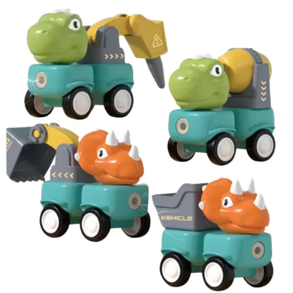WOOPIE Magnetiske Byggeklodser Dinosaurer 84 Dele