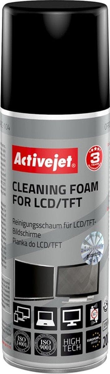Activejet AOC-104 puhdistusvaahto matriiseille LCD/TFT 200ml