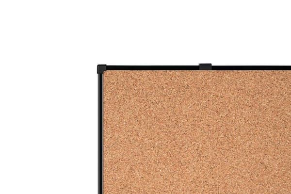 Showcase - Boardsplus Economy anslagstavla Korktavla, 60 x 45 cm, Black Tech Alloy ram