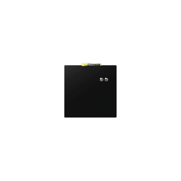 Magnettavla - NOBO - 360x360 mm - Torkbar overflate - Farge svart - Inkludert: magneter og tusj
