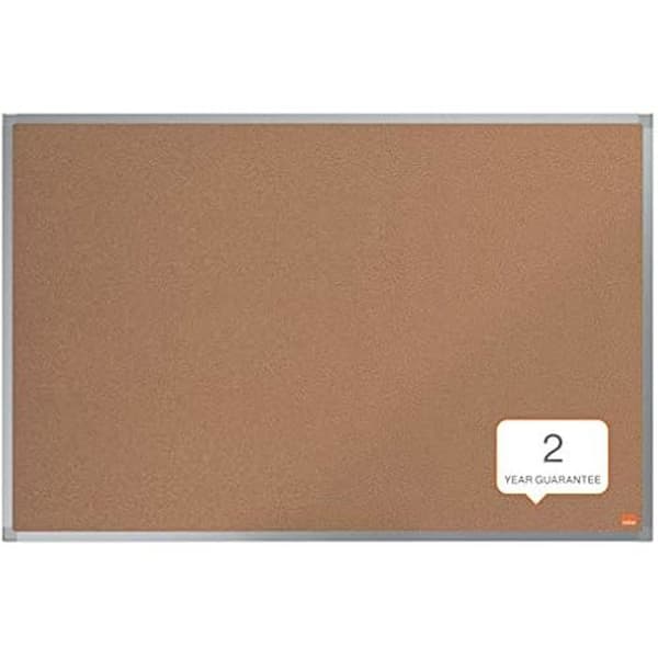Visningsskärm - NOBO - Vattenbaserad - 900 x 600mm - Aluminiumram - Ljusbrun