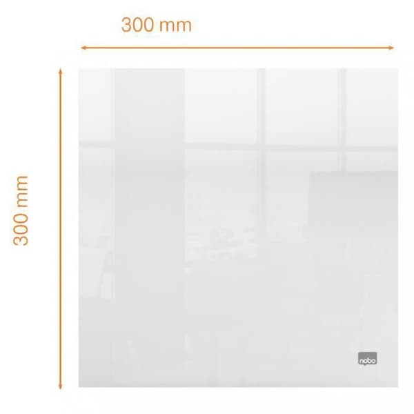 Nobo mini kontor eller vägg whiteboard i transparent akryl 300x300mm