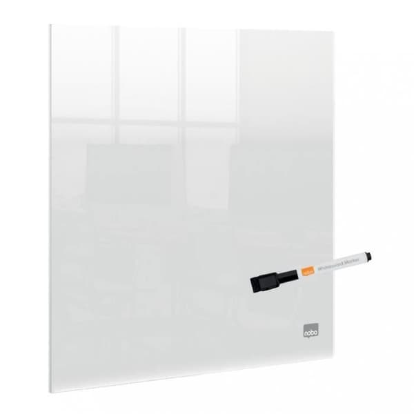 Nobo mini kontor eller vägg whiteboard i transparent akryl 300x300mm