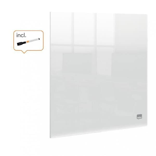 Nobo mini kontor eller vägg whiteboard i transparent akryl 300x300mm