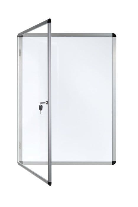 Bi-office - VT810109150 - Skåp inomhusdisplay, låsbar magnetisk whiteboardtavla, 367 x 500 mm, 2 x A4