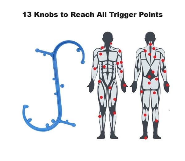 krop tilbage buddy triggerpunkt punkt massage stick enhed original punkt manuel massage stick