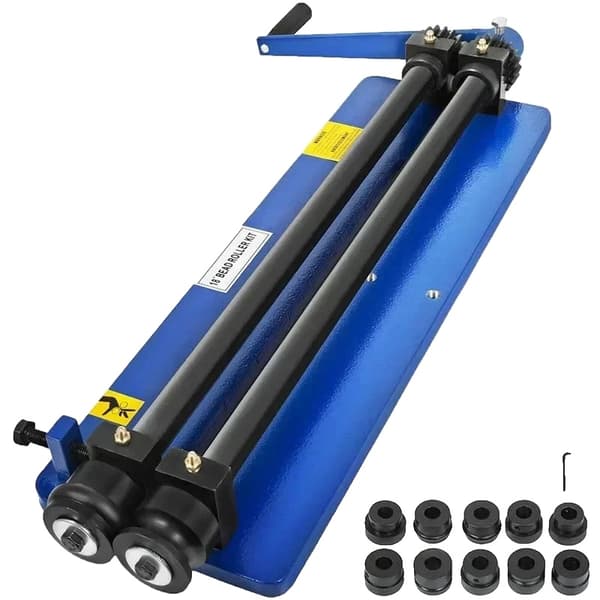 VEVOR Bead Roller, 18 tum djup i halsen, 6 stämpelset, maximal tjocklek 1,2 mm