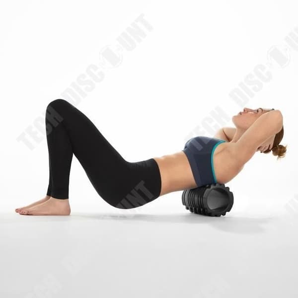 Svart Skum Sportsmassage Rulle / Gymmassage / Sportrulle