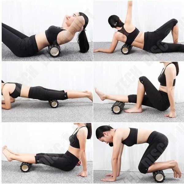 TD® 5 i 1 stor storlek Foam Roller Kit / med muskelboll och massagebollar