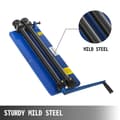 Miniatyrbild 3 av 4: VEVOR Bead Roller, 18 tum djup i halsen, 6 stämpelset, maximal tjocklek 1,2 mm