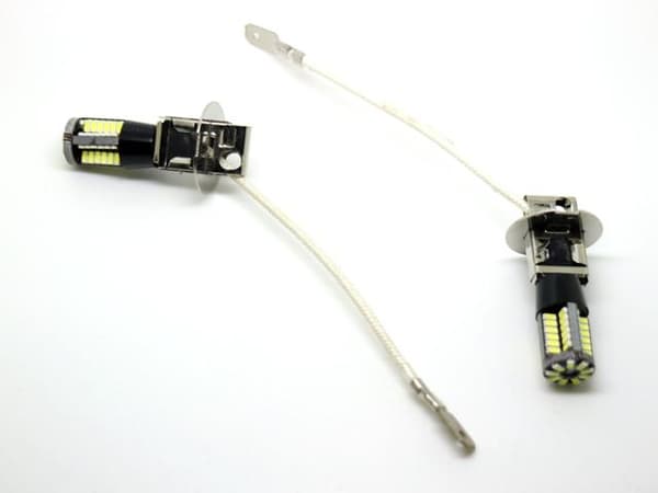 H3 Dimljus led 6000K med 57st 3014smd chip  2-pack Superpris !!