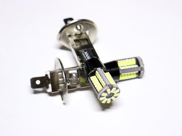 H1 Dimljus led 6000K med 57st 3014smd chip 2-pack P14.5s