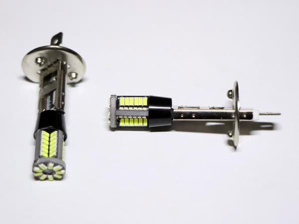 H1 Dimljus led 6000K med 57st 3014smd chip  2-pack P14.5s