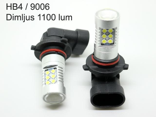 Dimljus Hb4 9006 Led lampor 6000K 1100 lumen 12v