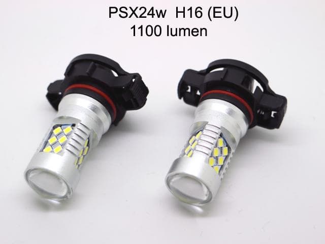 H16 psx24w med Led 24st 2835smd chip 6000K dimljus 2-pack