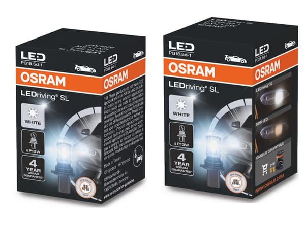 Dimljus Osram p13w Led lampor 6000K 150 lumen PG18.5d-1