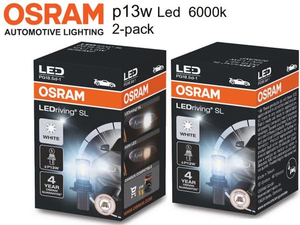 Dimljus Osram p13w Led lampor 6000K 150 lumen PG18.5d-1