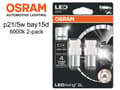 Miniatyrbild 1 av 5: Osram 6000k p21/5w bay15d 1157 led lampor 12v