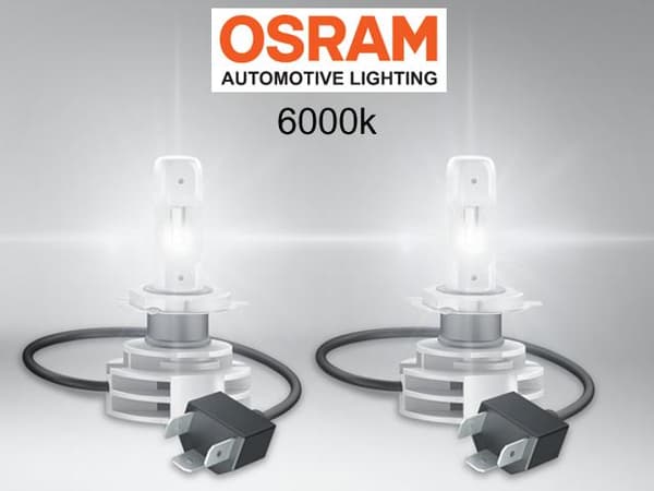 Osram H4 led lampor 6000K 1500 lumen 12v + 24v P43t