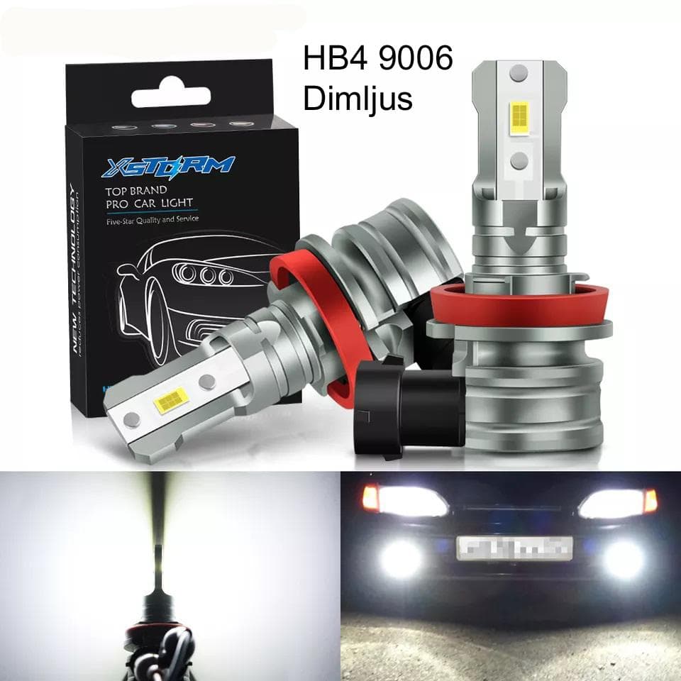 Dimljus Hb4 9006 Led lampor 6000K 1800 lumen 12v