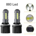 Miniatyrbild 5 av 5: 880 H27 Dimljus 500 lumen led 6000K m. 18st 3030smd chip  2-pack