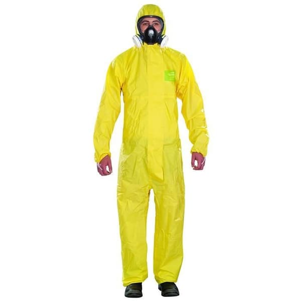 Ansell Microgard Overall med huva 2300 Plus, modell 132, S, Gul - YY23T-00132-02