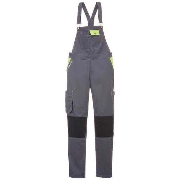 Fashion Security FASHION SECURITE - PEP's - Arbetsoveraller - Dam - Grå (Grå/Citron) - Storlek: M (40/42) - 660142